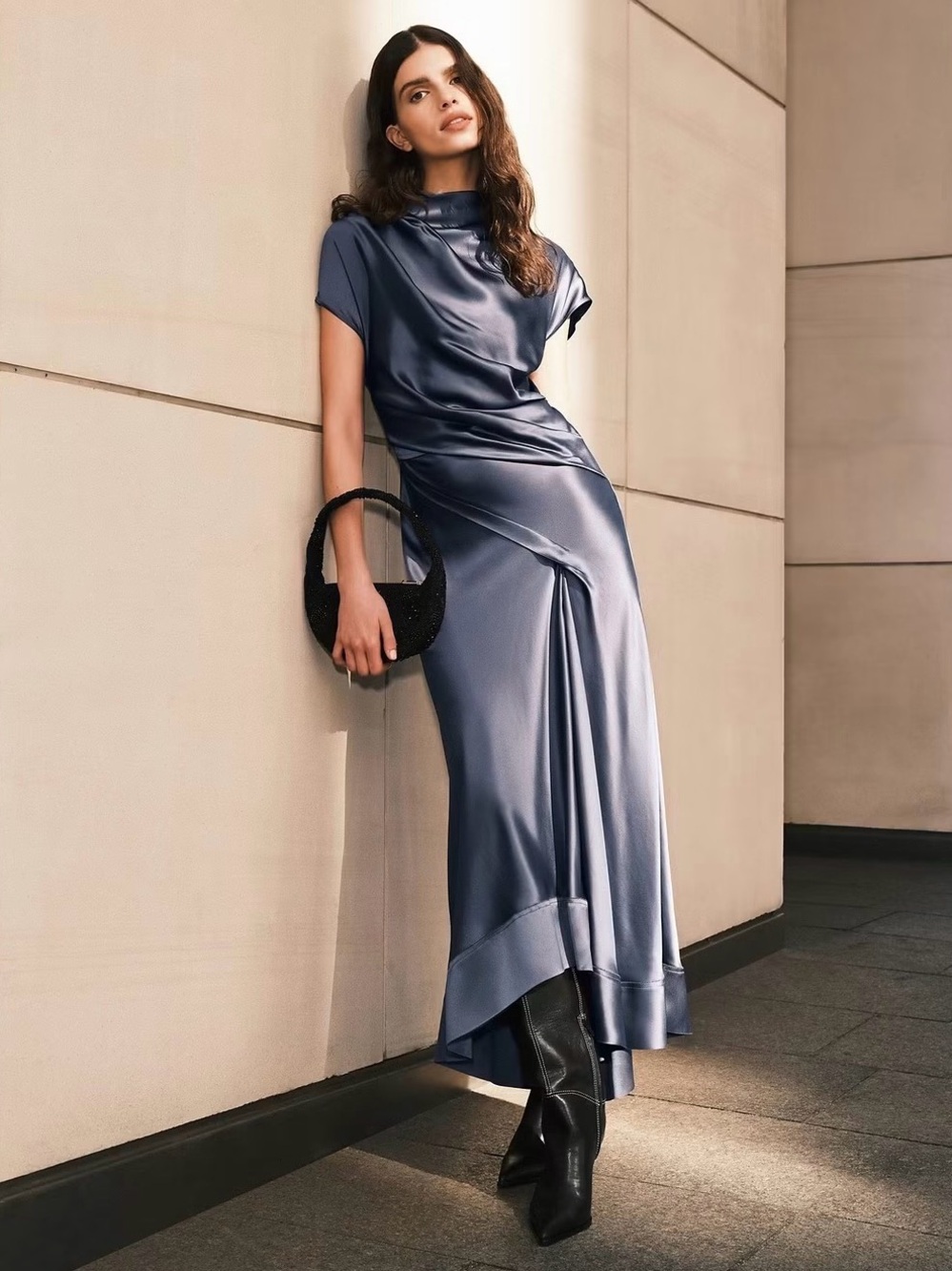 Acler Glatton Satin Maxi Dress